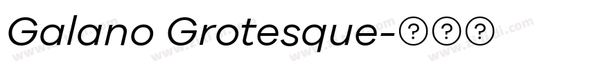 Galano Grotesque字体转换